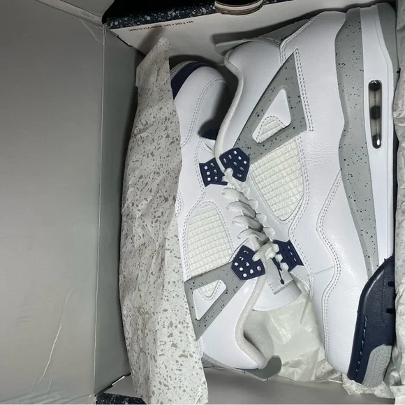 Men's White and Gray Sneakers